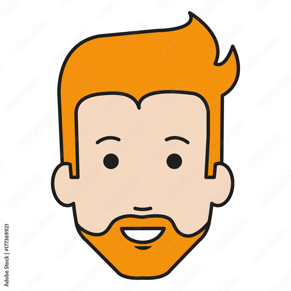young man head avatar character young man head avatar character