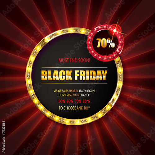Black friday special offer on gold badge