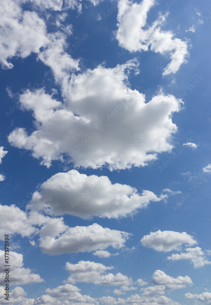Fototapeta premium Blue sky with clouds.