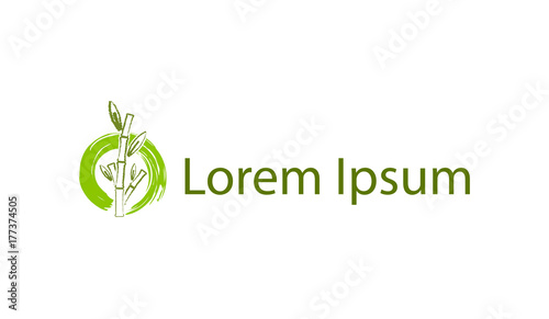 Abstract bamboo icon
