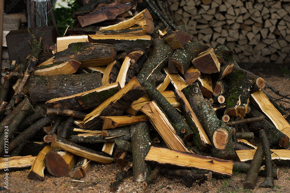 Firewood for a barbecue Firewood for a barbecue