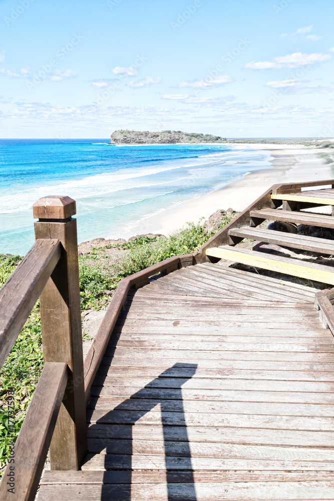 in australia the walkway to the beach in australia the walkway to the beach