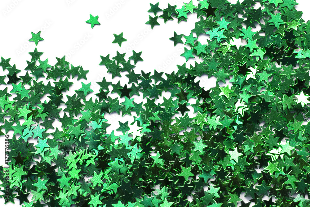 Green glitter background Green glitter background