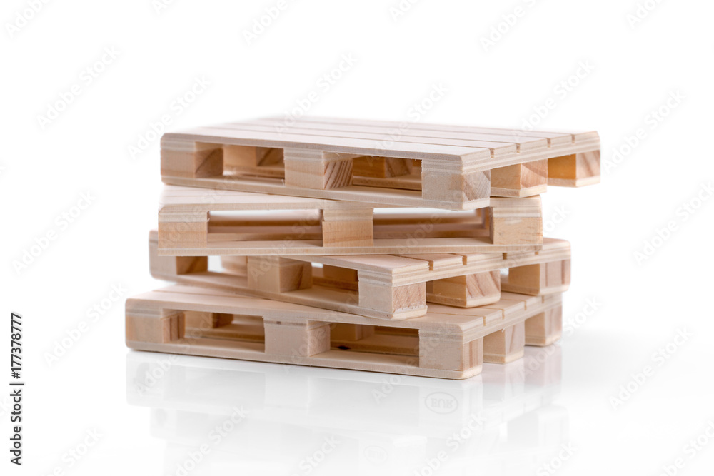 stack of euro pallets isolated on white background stack of euro pallets isolated on white background