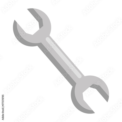 wrench key isolated icon vector illustration design