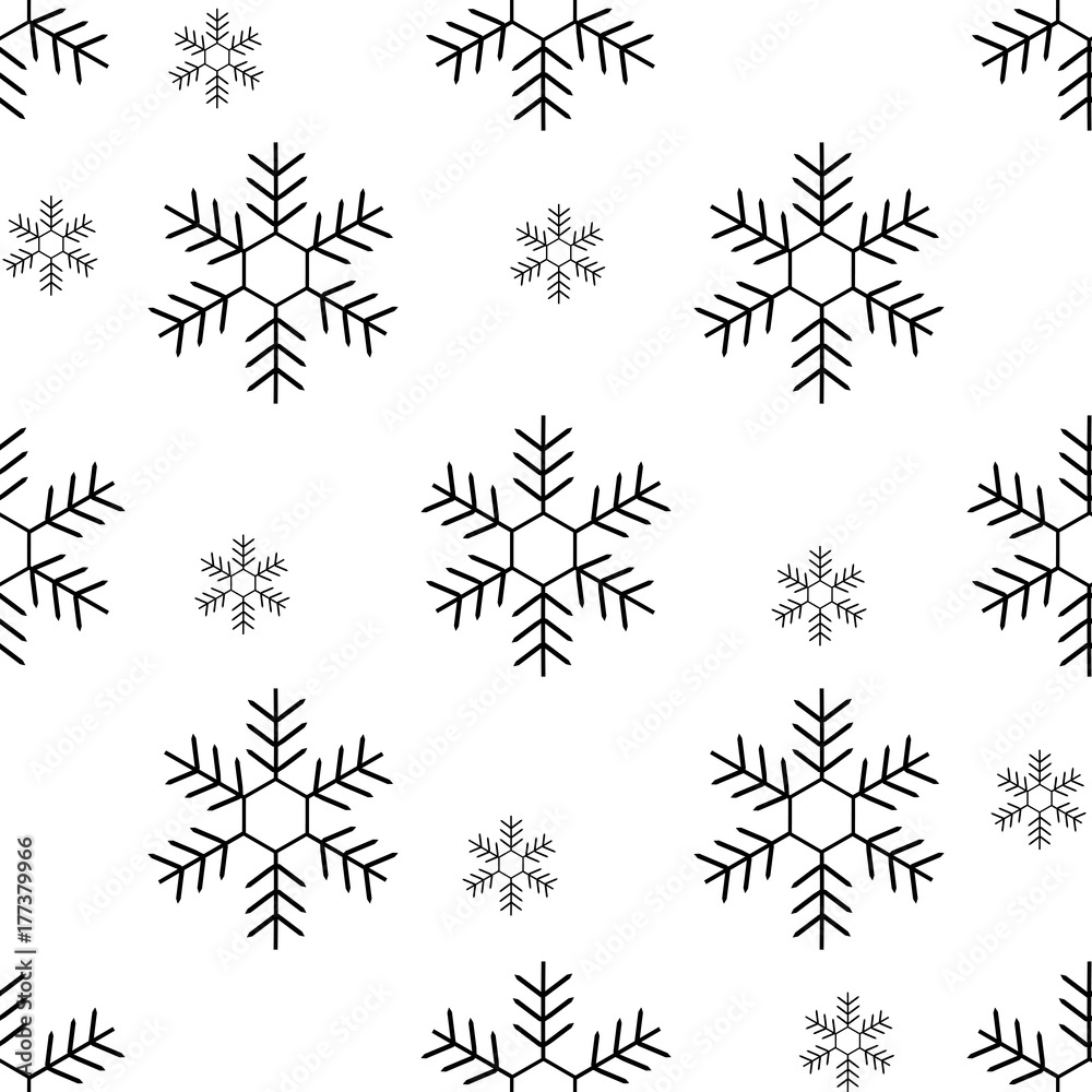 Snowflake seamless pattern Snowflake seamless pattern
