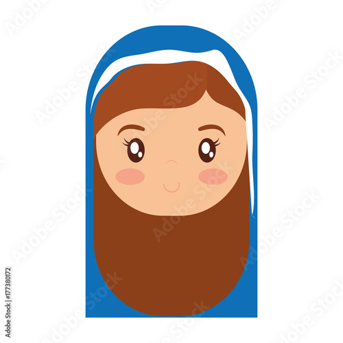 cartoon virgin mary icon