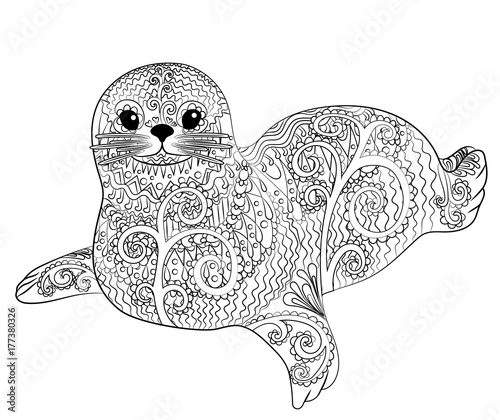 Belek in the zentangle style.