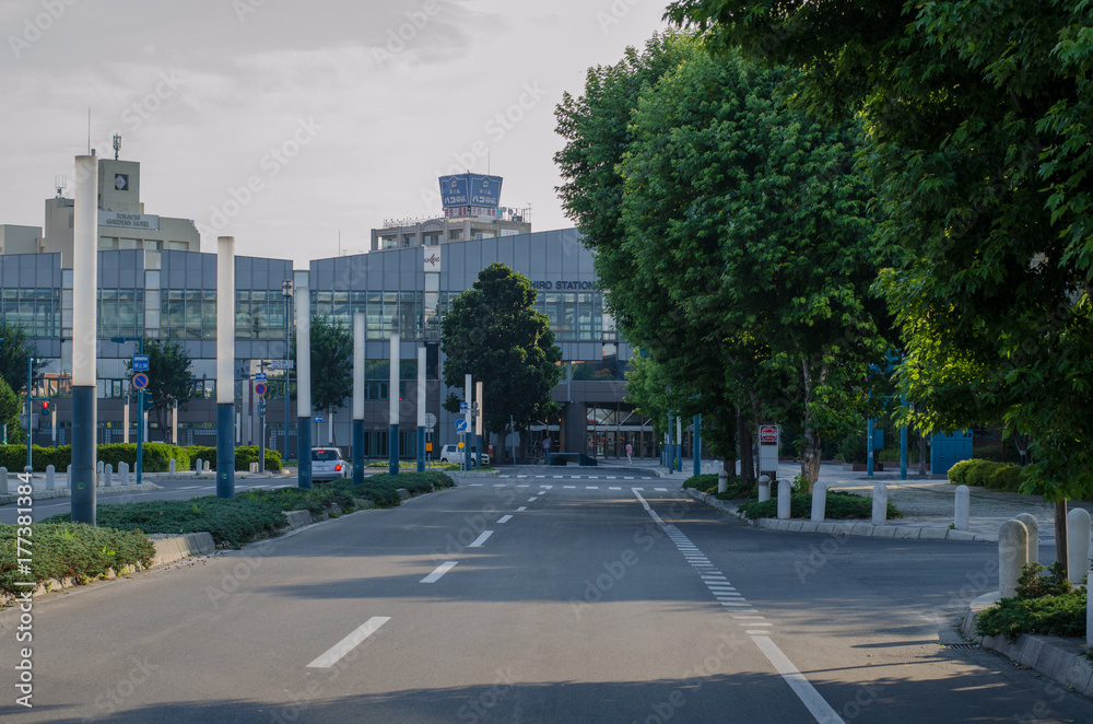 帯広駅前の風景