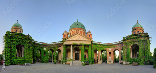 Ivy-covered Interior Walls of Mirogoj Cemetery photo