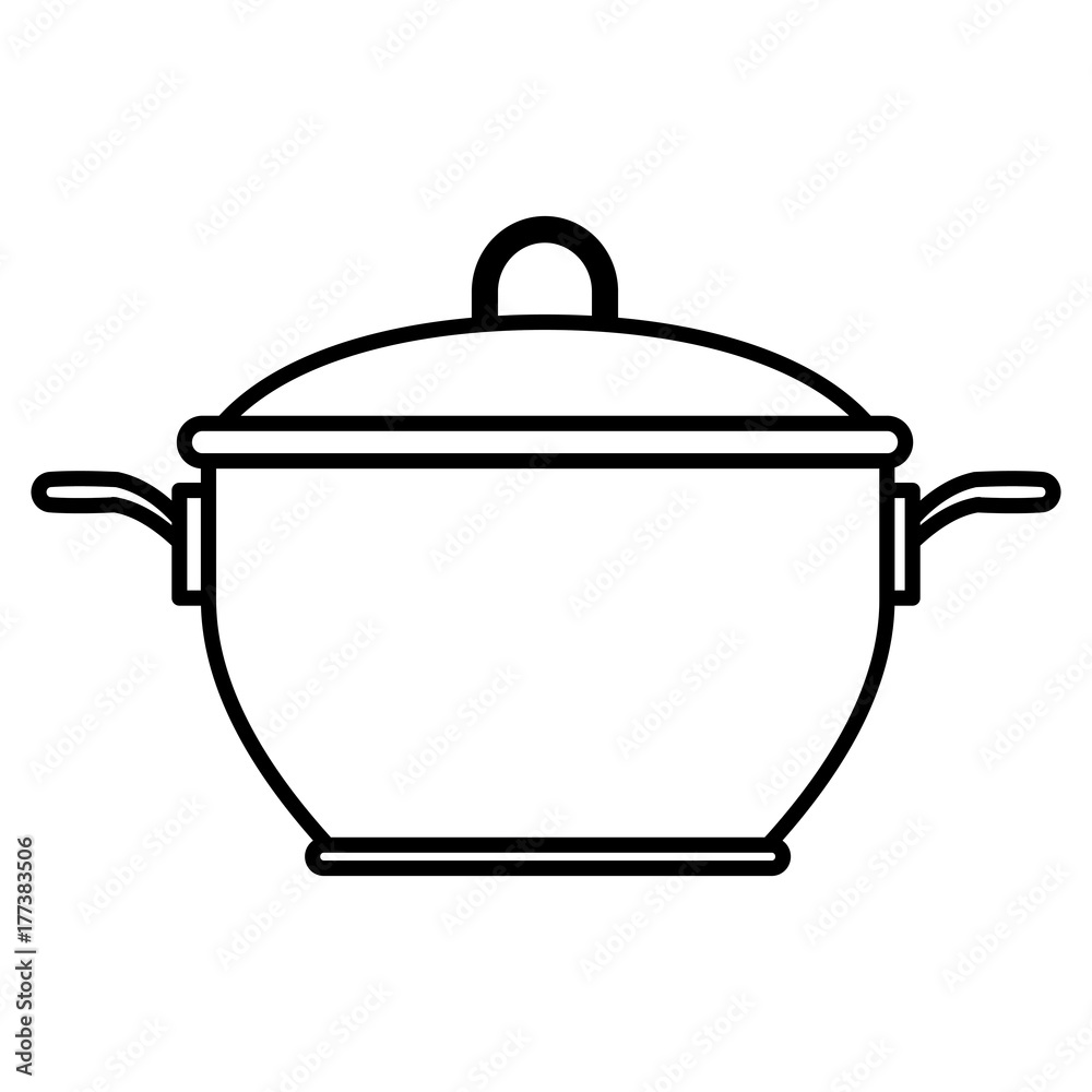 Pot kitchen utensil icon vector illustration graphic design Pot kitchen utensil icon vector illustration graphic design