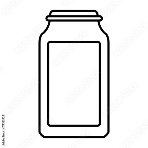 Glass bottle isolated icon vector illustration graphic design