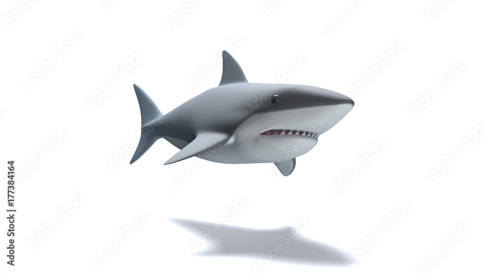 Requin Stylisé en 3D