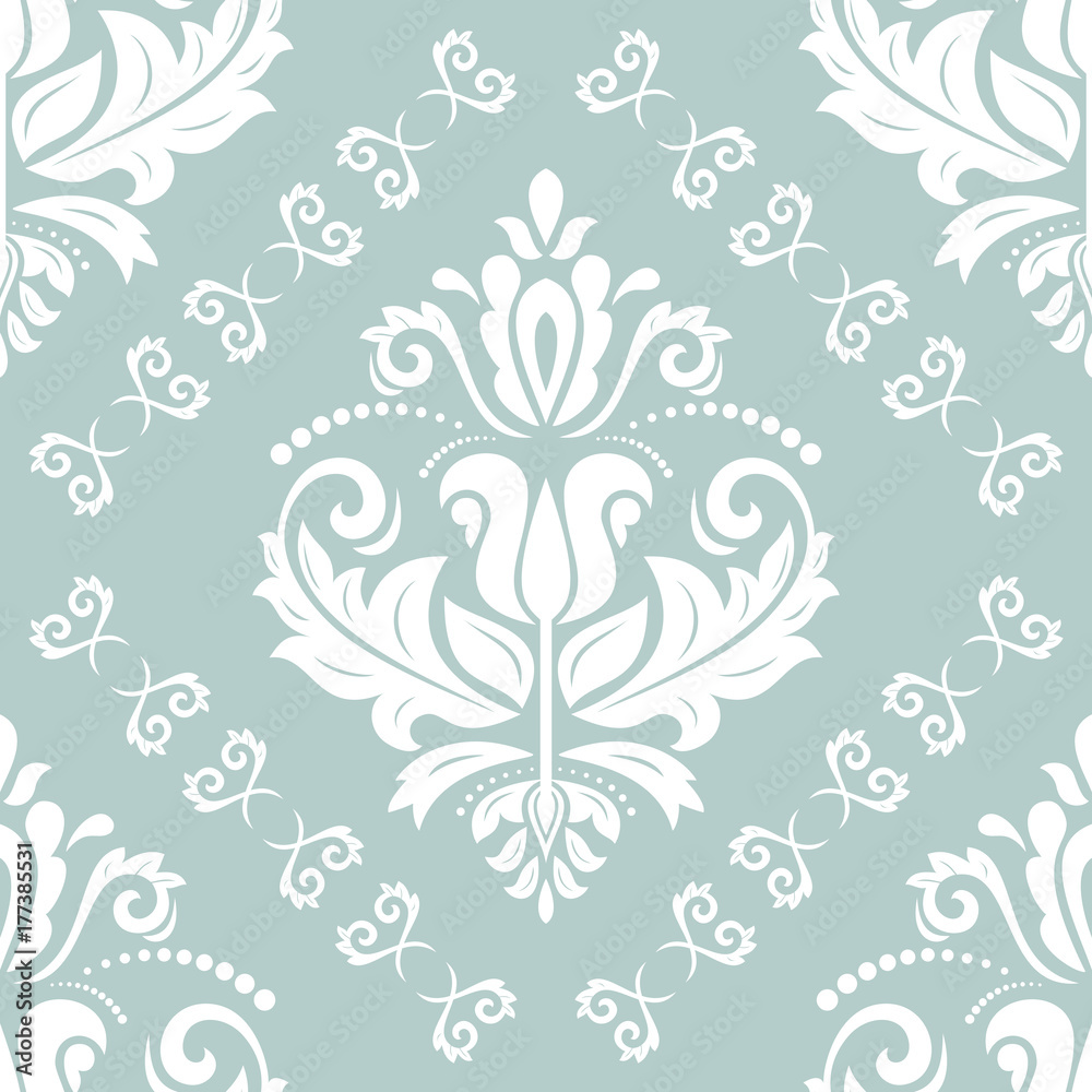 Seamless classic light blue and white pattern. Traditional orient ornament. Classic vintage background Seamless classic light blue and white pattern. Traditional orient ornament. Classic vintage background