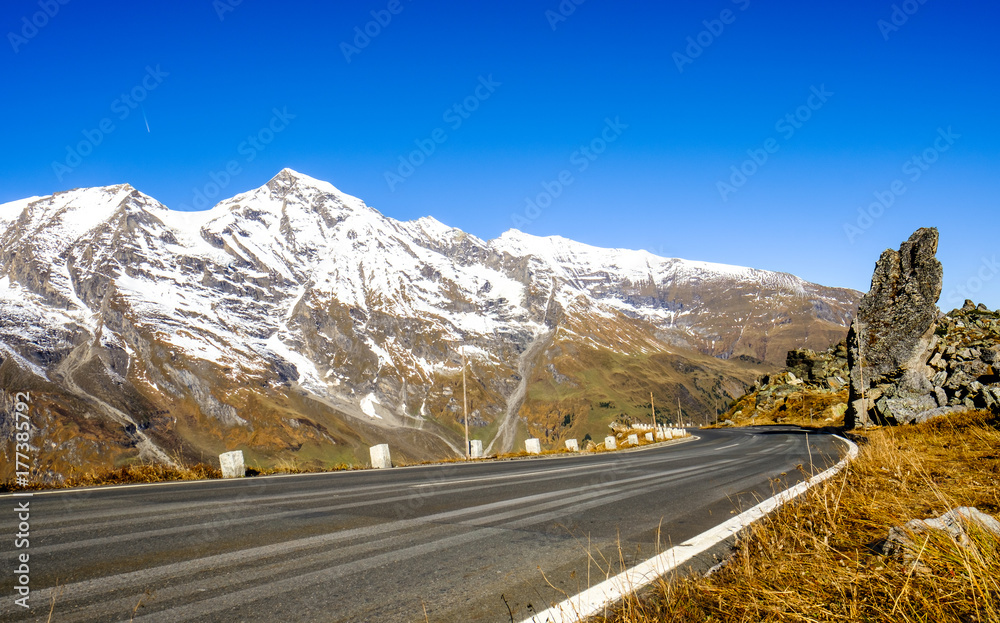 road at the grossglockner mountain