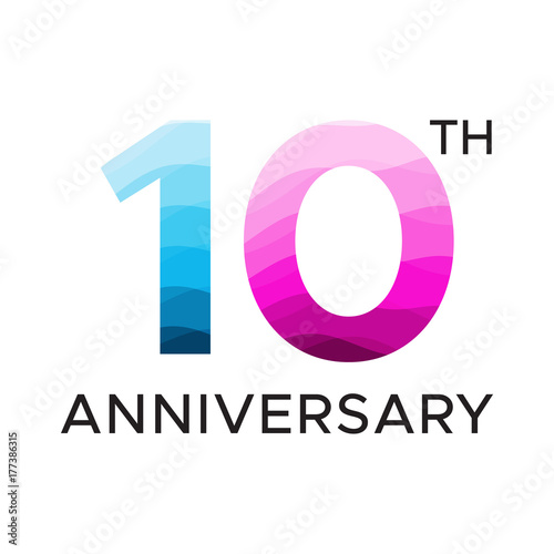 10th, anniversary unique number