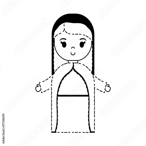 cartoon virgin mary icon