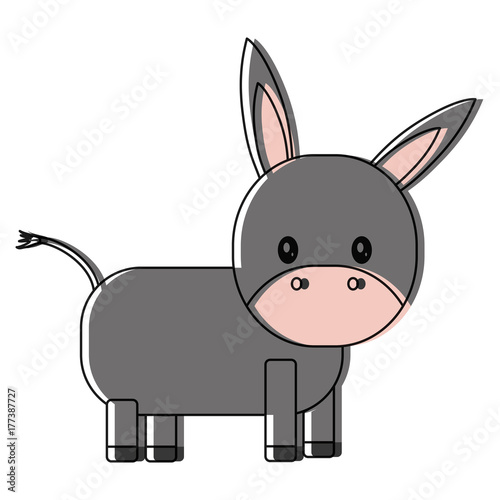 cartoon donkey icon
