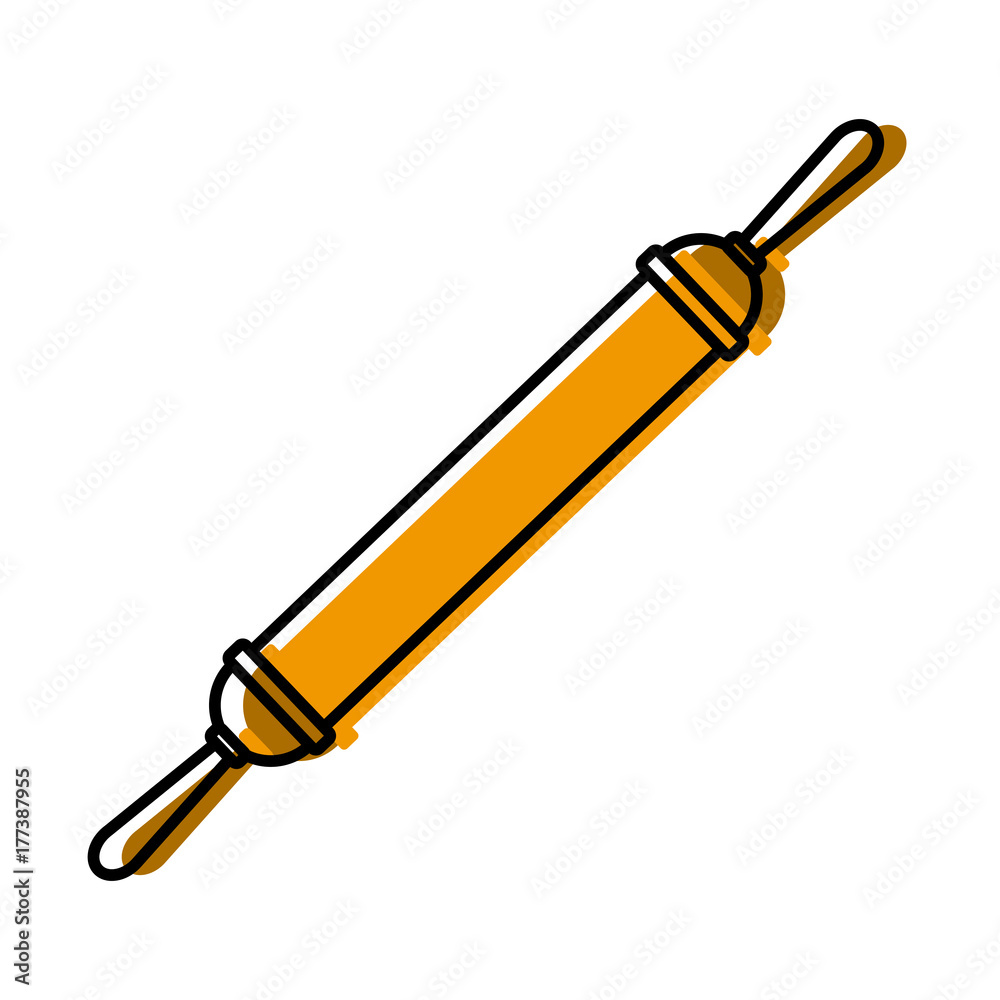 Wooden rolling ping icon vector illustration graphic design Wooden rolling ping icon vector illustration graphic design