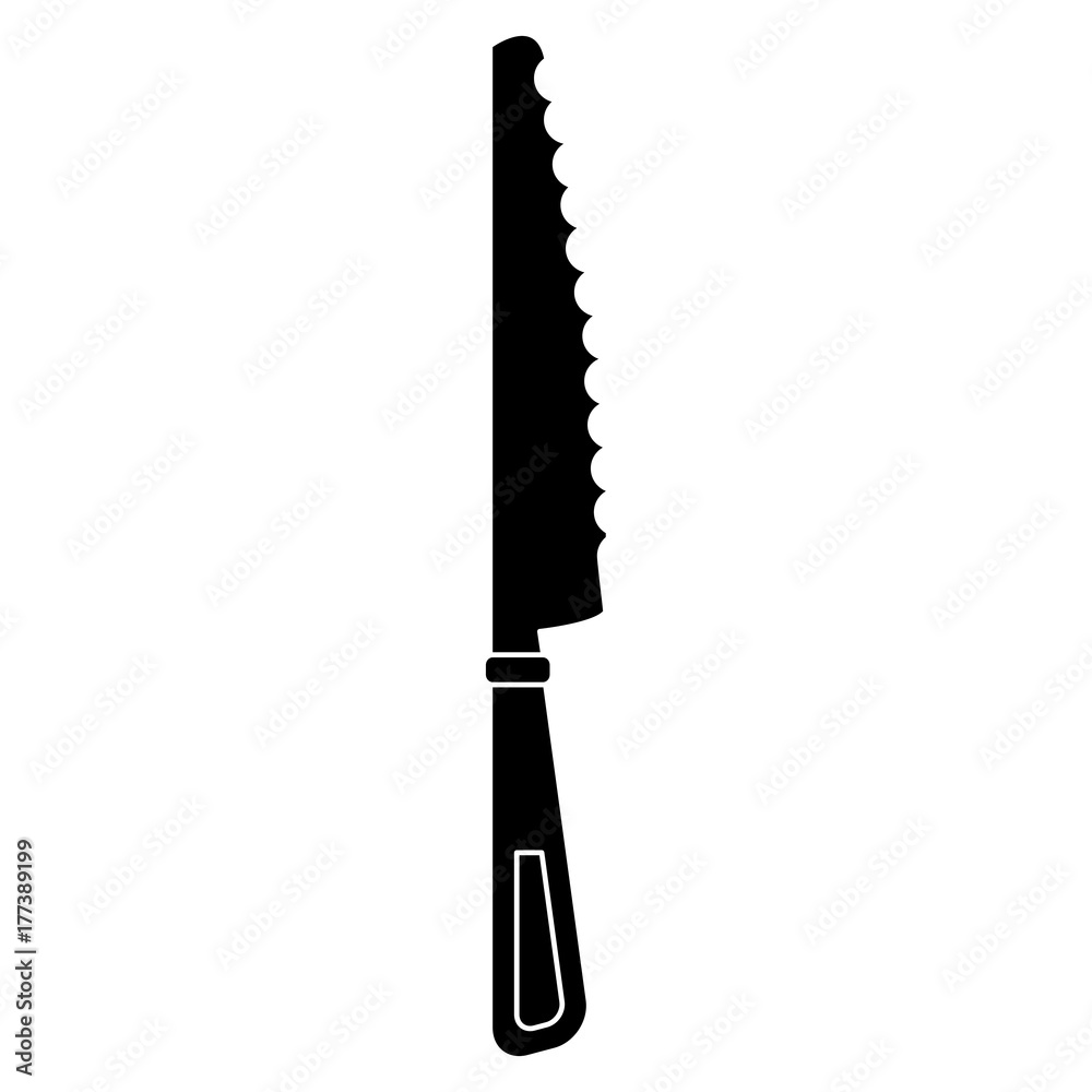 Kitchen knife utensil icon vector illustration graphic design