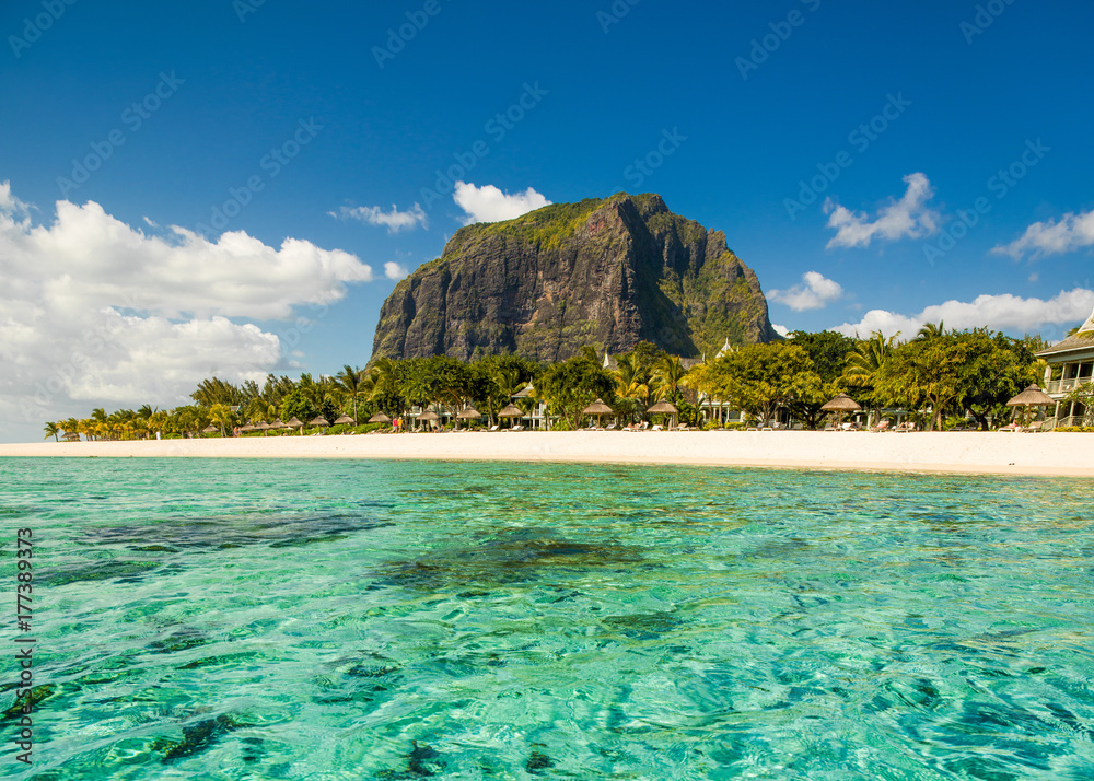 Panoramic view of Mauritius island landscape