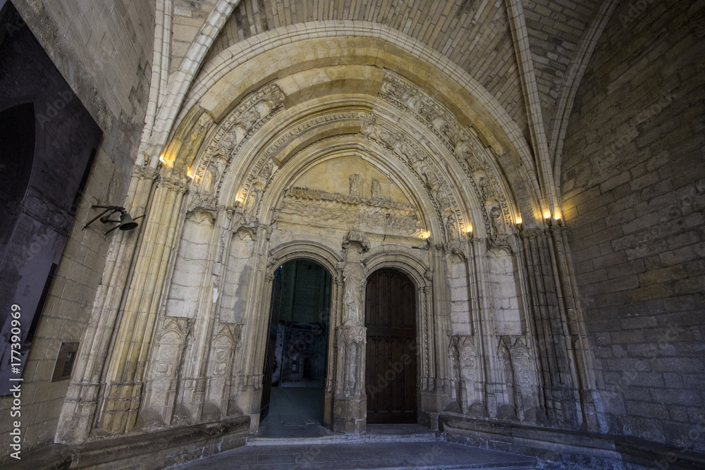 The Palais des Papes or Papal palace, one of the largest and most important medieval Gothic buildings in Europe. A World Heritage Site since 1995