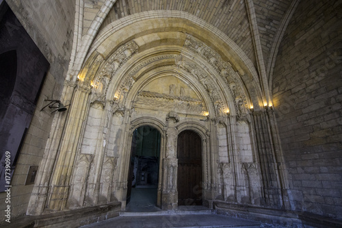 The Palais des Papes or Papal palace, one of the largest and most important medieval Gothic buildings in Europe. A World Heritage Site since 1995