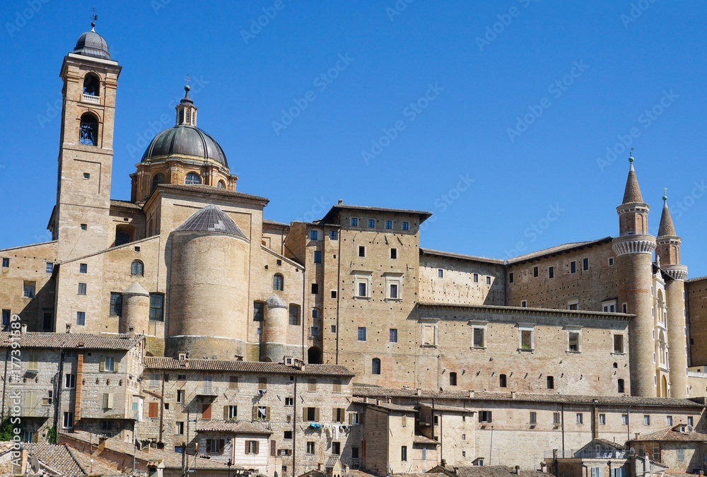 Urbino. Cathedral and bell tower