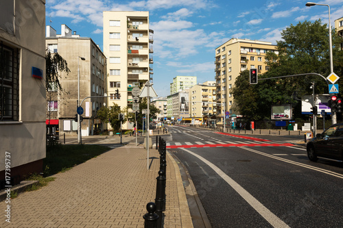 Residential area in Warsaw