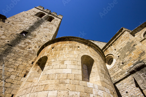 The benedictine Abbey of St Peter and St Paul in Caunes-Minervois  France  in the so-called Land of the Cathars