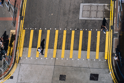 Photography Cross way in Hongkong city