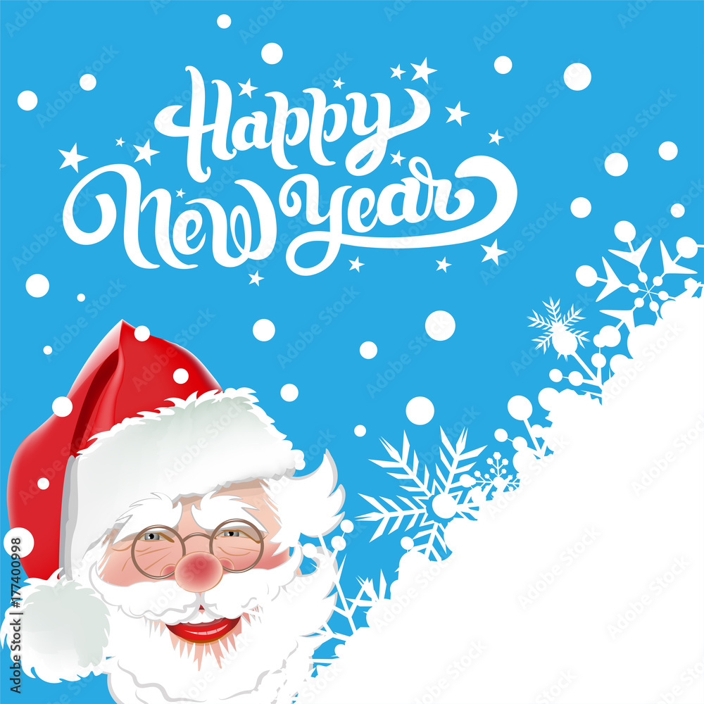 Santa Claus, Happy New Year Santa Claus, Happy New Year