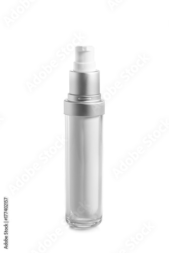 spray bottle cosmetic, lotion packaging on a white background