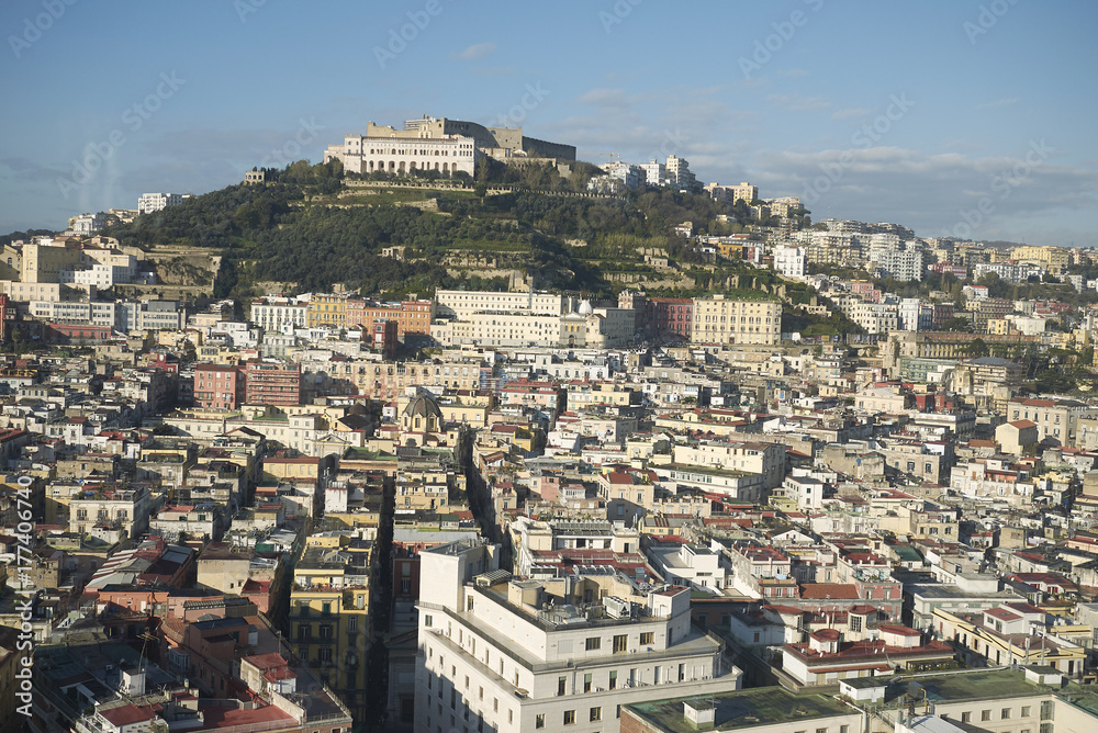 Naples, Italy - December 13, 2014: View of Naples