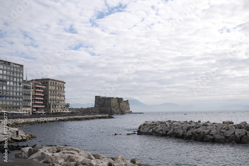 Naples, Italy - December 13, 2014: naples seawalk photo