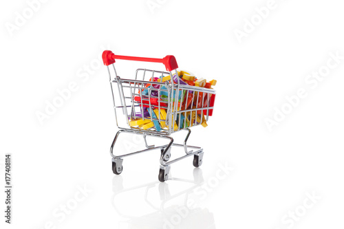 shopping basket on white © fotofabrika