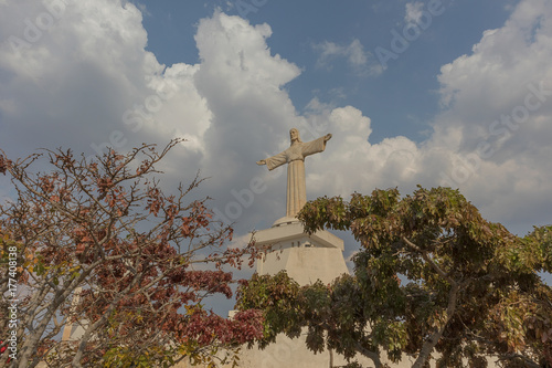 Famous Lubango landmark. King Christ. photo