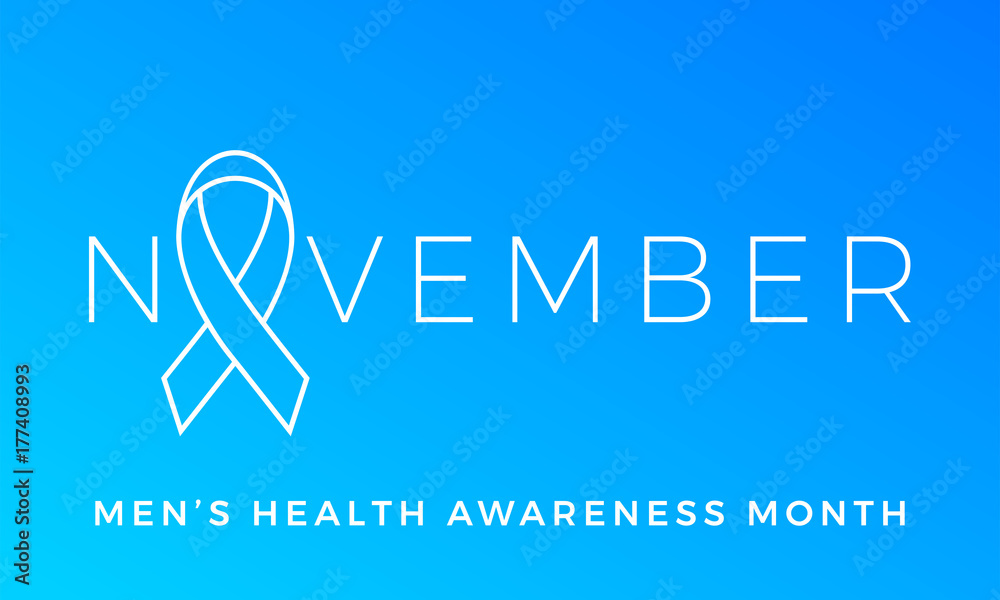 Movember Men Health Awareness Month Poster For Prostate Cancer November Social Solidarity