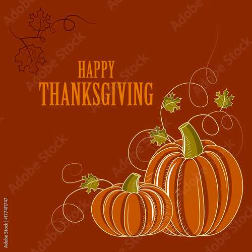 Happy Thanksgiving holiday celebration festival background