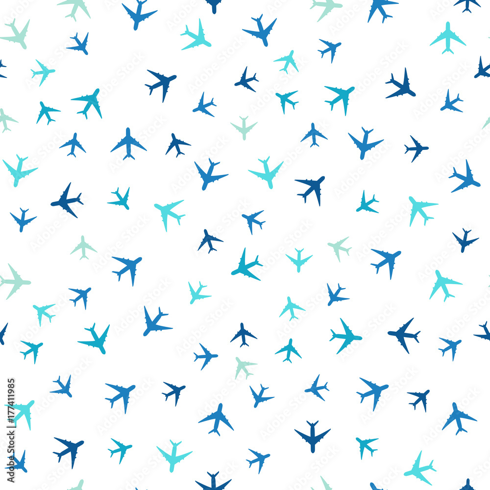 travel around the world airplane routes seamless pattern, background, vector, Endless texture can be used for wallpaper, pattern fills, web page,background,surface