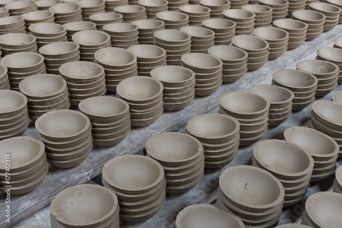 Pile of cup with sharp edge