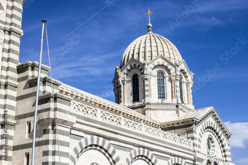 Notre-Dame de la Garde (Our Lady of the Guard), a Catholic basilica and pilgrimage site in Marseille, France,and the city's best-known symbol. Most-visited site in Marseille