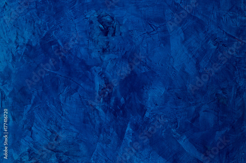 background of the plastered texture with marble effect blue colog. artistic background handmade