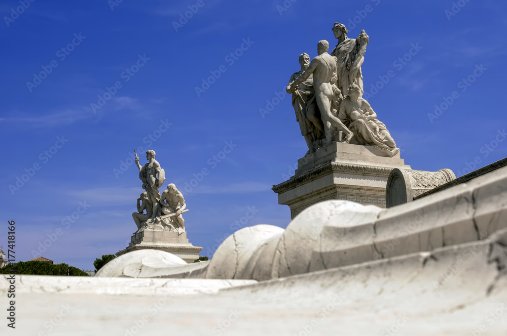 Sculptures to the Victorian, Rome