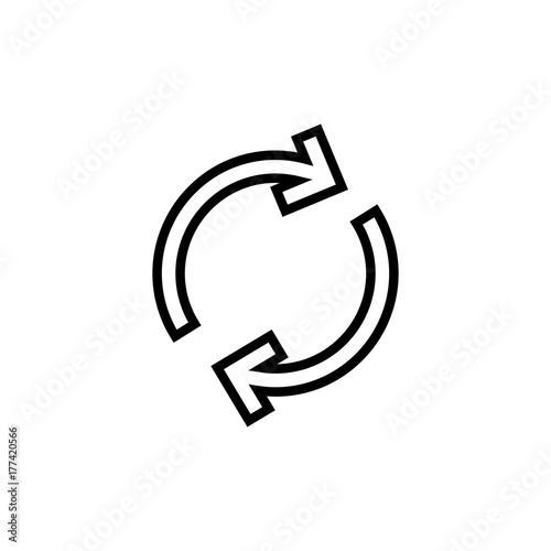 Modern exchange line icon.
