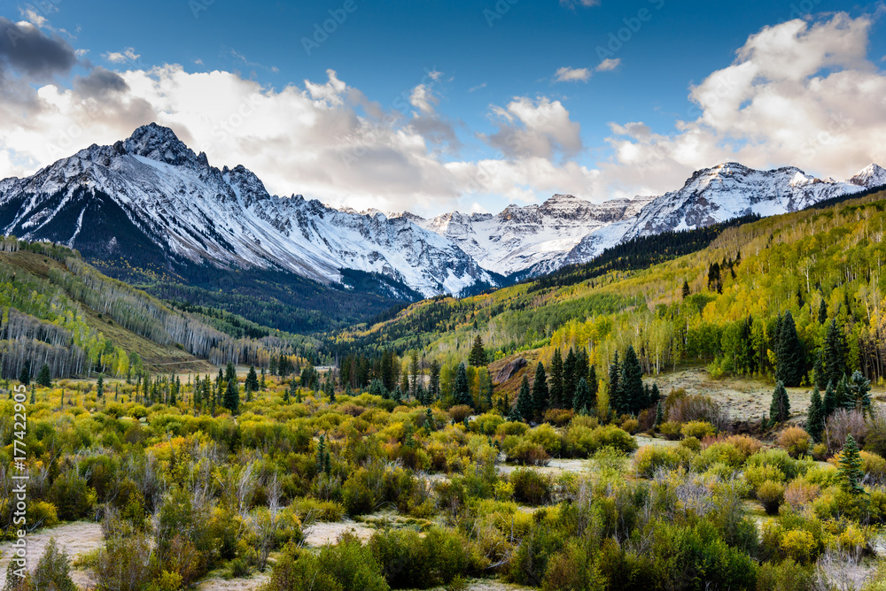 The Scenic Beauty of the Colorado Rocky Mountains on The Dallas Divide