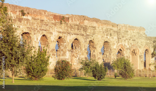 Ruins of Ancient Roman Aqueducts, Rome, Italy