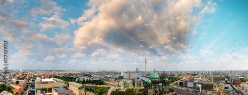 Photography Aerial view of Berlin skyline, Germany