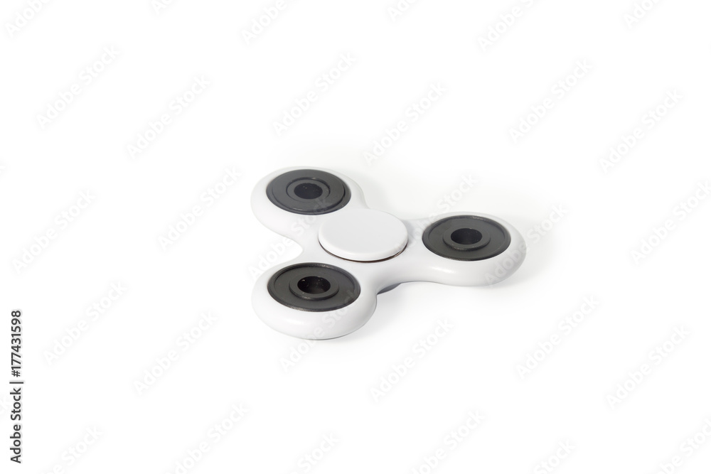 white spinner closeup on a isolated white background white spinner closeup on a isolated white background