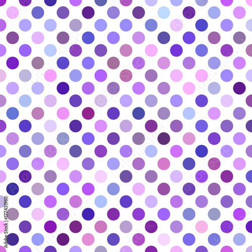 Colored dot pattern background - geometric vector illustration from purple circles